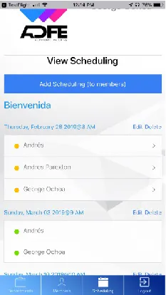 Aplicacion Web design - Parexton